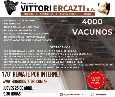Vittori Ercazti - Internet - Jueves 25 de Abril