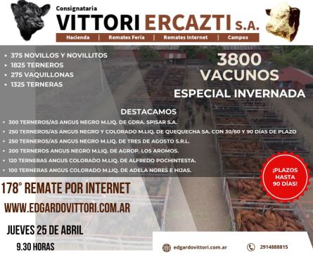 Vittori Ercazti - Internet - Jueves 25 de Abril