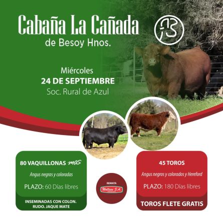 La Cabaña - Azul - Miercoles 24 de Septiembre