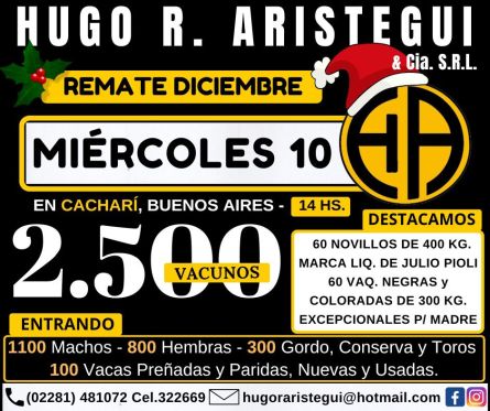 Hugo R Aristegui - Cachari - Miercoles 10 de Diciembre
