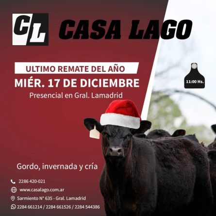Casa Lago - Lamadrid - Martes 16 de Diciembre