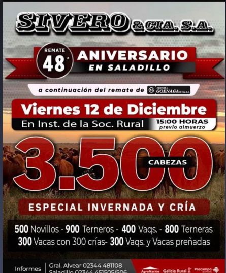 Sivero Sa - Saladillo - Viernes 12 de Diciembre