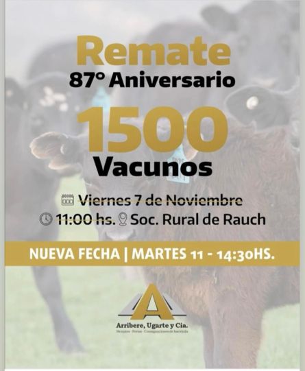 Arribere Ugarte - Rauch - Martes 11 de Noviembre