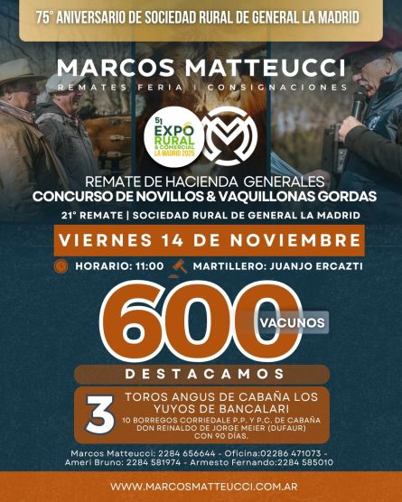 Marcos Mateucci - La Madrid - Viernes 14 de Noviembre
