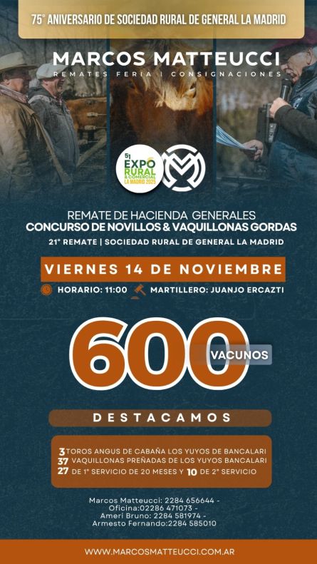 Marcos Mateucci - La Madrid - Viernes 14 de Noviembre