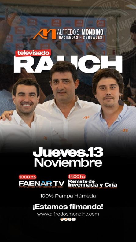 Alfredo S Mondino - Rauch - Jueves 13 de Noviembre
