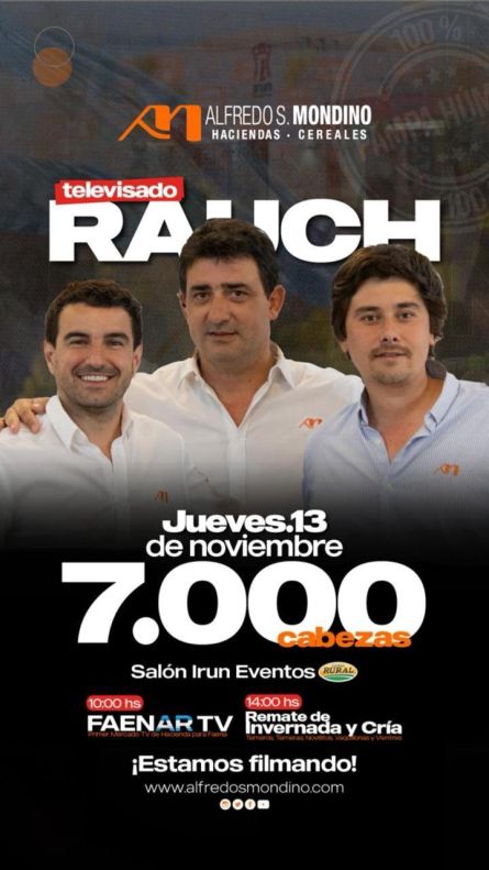 Alfredo S Mondino - Rauch - Jueves 13 de Noviembre