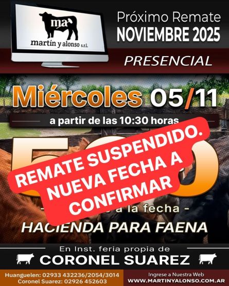 Martin y ALonso - Coronel Suarez - Miercoles 05 de Noviembre