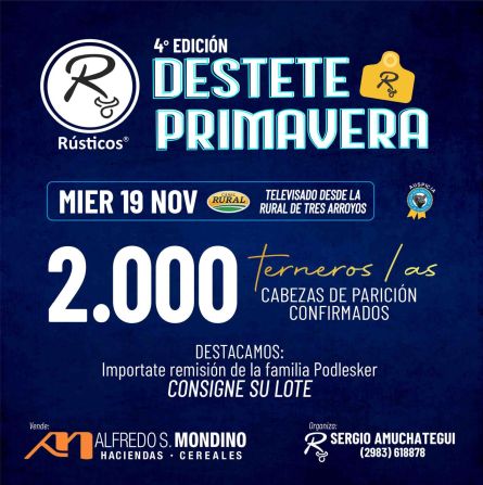 Alfredo S Mondino - Tres Arroyos - Miercoles 19 de Noviembre