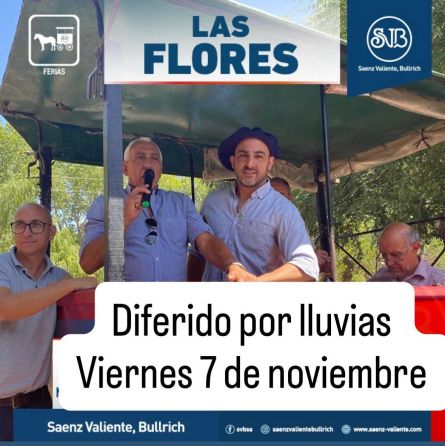 Saenz Valiente Bullrich - Las Flores - Miercoles 05 de Noviembre
