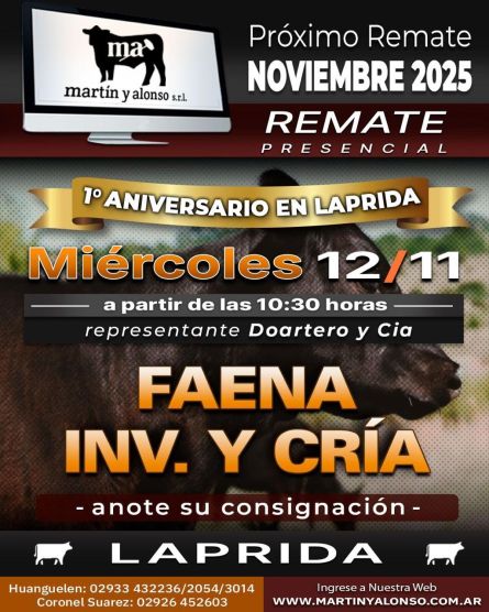 Martin y ALonso - Huanguelen - Miercoles 12 de Noviembre