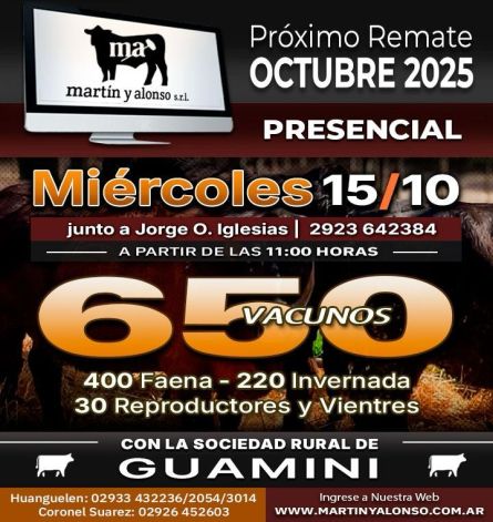 Martin y Alonso - Guamini - Miercoles 15 de Octubre