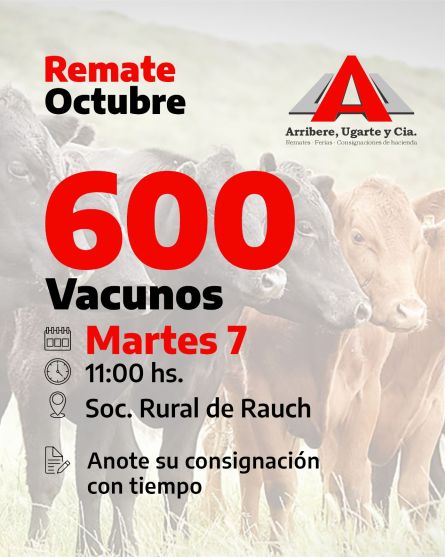 Arribere Ugarte y Cia - Rauch - Martes 07 de Octubre