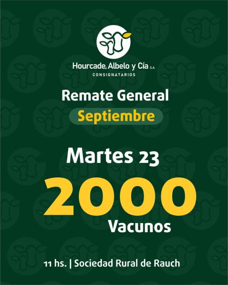 Hourcade Albelo y Cia  - Rauch - Martes 23 de Septiembre