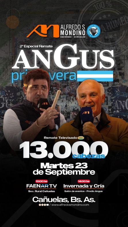 Alfredo S Mondino  - Cañuelas - Martes 23 de Septiembre