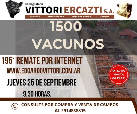 Vittori Ercazti - Bahia Blanca - Jueves 25 de Septiembre