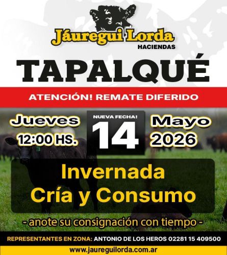 Jauregui Lorda - Azul - Jueves 14 de Mayo