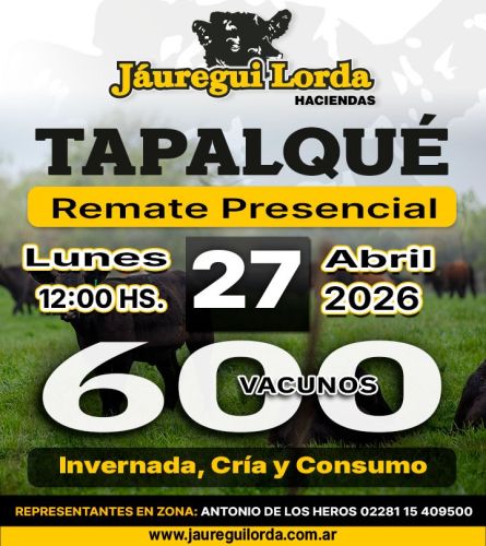 Jauregui Lorda - Azul - Lunes 27 de Abril