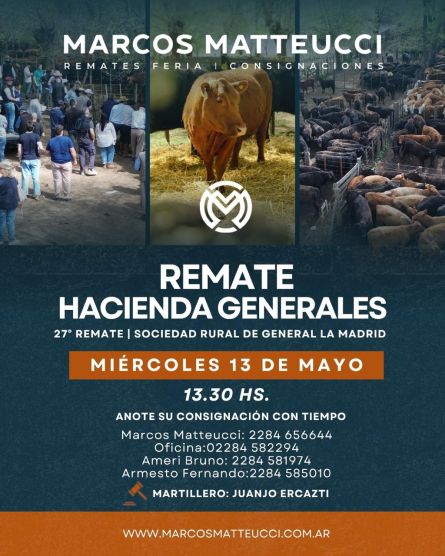 Marcos Mateucci - La Madrid - Miercoles 13 de Mayo