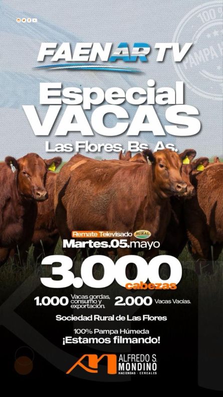 Alfredo S Mondino - Las Flores - Martes 05 de Mayo