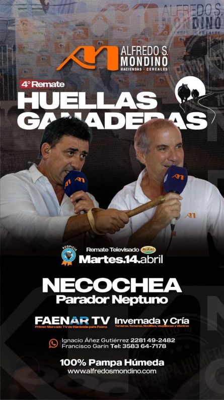 Alfredo S Mondino - Necochea - Martes 14 de Abril