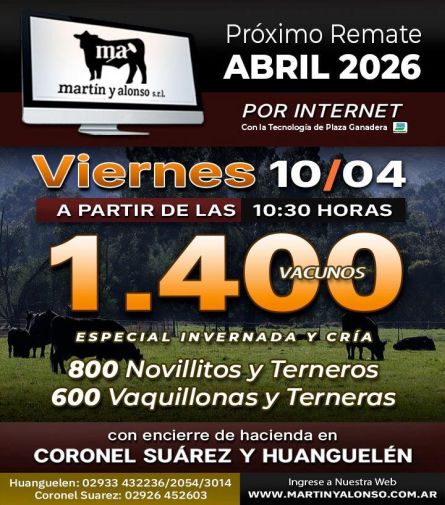 Martin y Alonso - Coronel Suarez - Viernes 10 de Abril