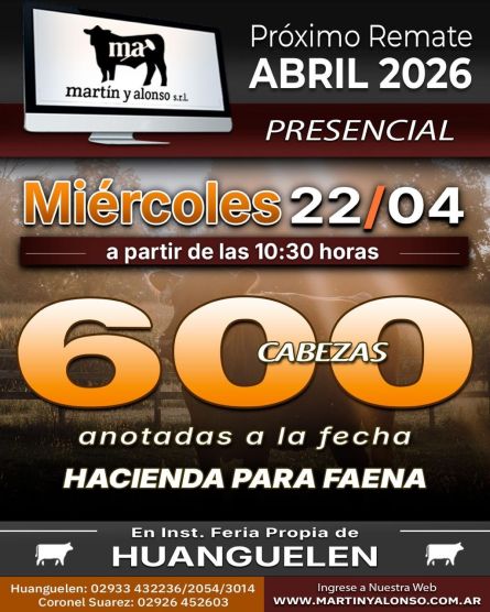 Martin y Alono - Huanguelen - Miercoles 22 de Abril