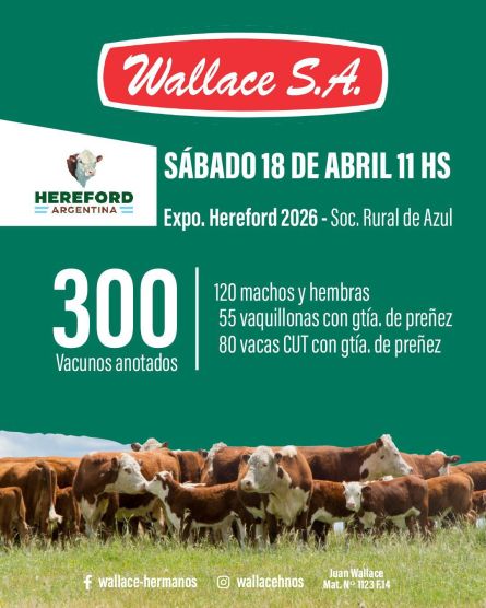 Wallace Sa - Azul - Sabado 18 de Abril