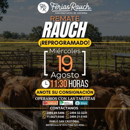 Ferias Rauch - Rauch - Miercoles 19 de Agosto