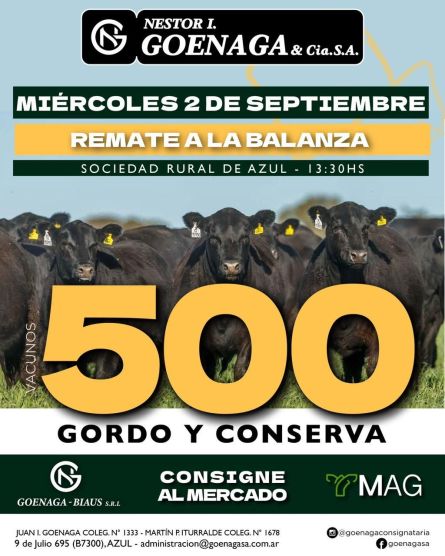 Nestor I Goenaga - Azul - Miercoles 02 de Septiembre