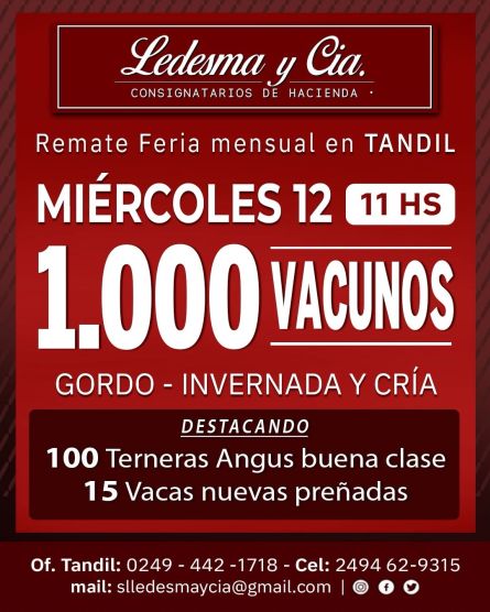 Ledesma y Cia - Tandil - Miercoles 12 de Agosto