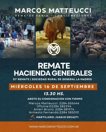 Marcos Mateucci - La Madrid - Miercoles 16 de Septiembre