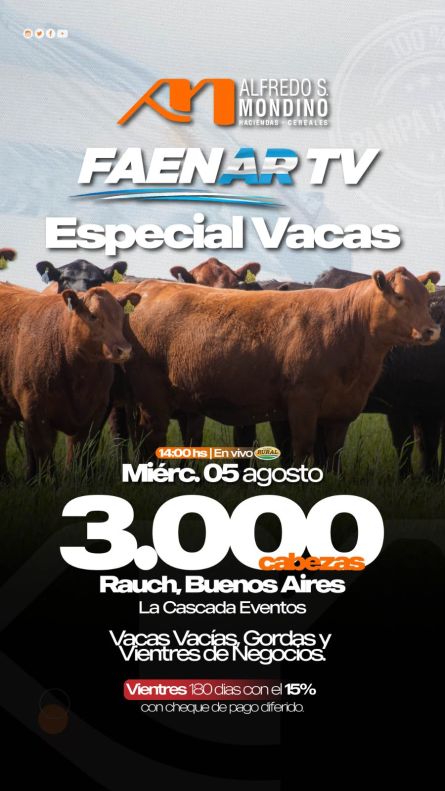 Alfredo S Mondino - Rauch - Miercoles 05 de Agosto