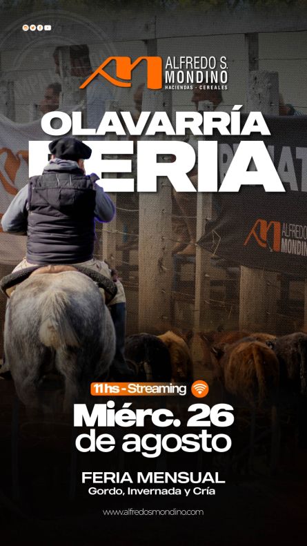 Alfredo S Mondino - Olavarria - Jueves 20 de Agosto