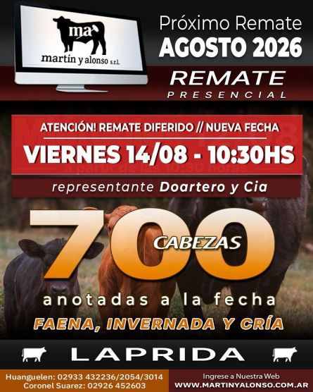 Martin y Alonso - Laprida - Viernes 14 de Agosto