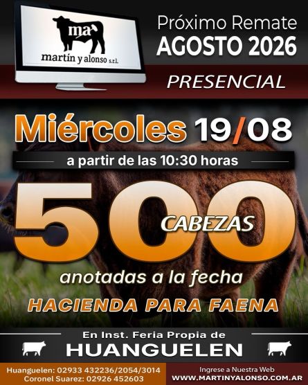 Martin y Alonso - Huanguelen - Miercoles 19 de Agosto