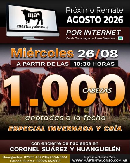 Martin y Alonso - Coronel Suarez - Jueves 20 de Agosto