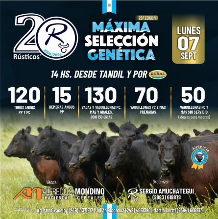 Rusticos - Tandil - Lunes 07 de Septiembre