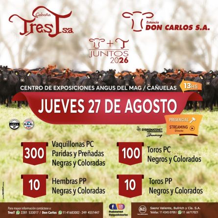 Tres T - Cañuelas - Jueves 27 de Agosto