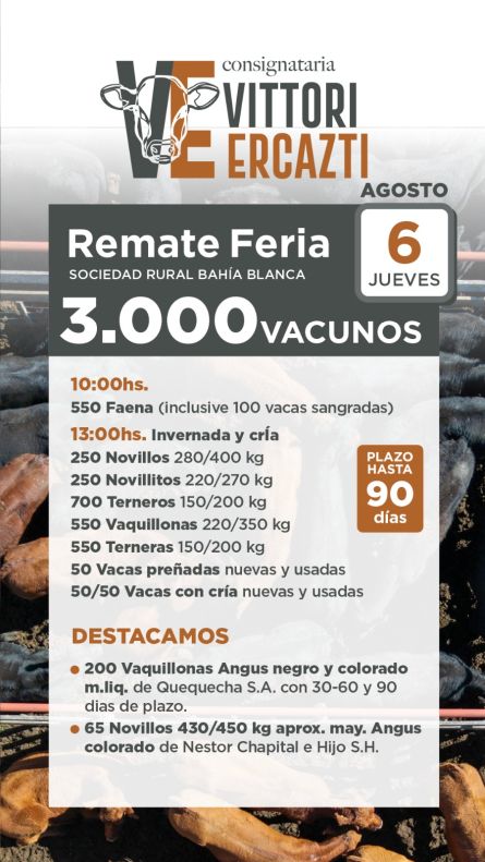 Vittori Ercazti - Bahia Blanca - Jueves 06 de Agosto