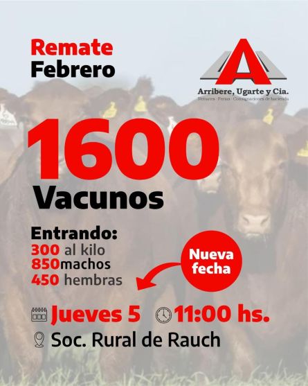 Arribere - Rauch - Martes 03 de Febrero