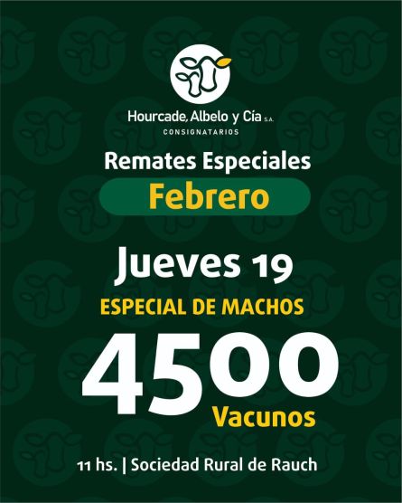 Hourcade Albelo y Cia - Rauch - Jueves 19 de Febrero