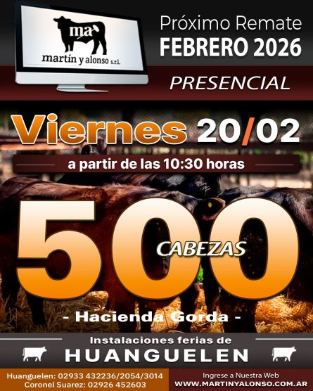 Martin y Alonso - Huanguelen - Viernes 20 de Febrero