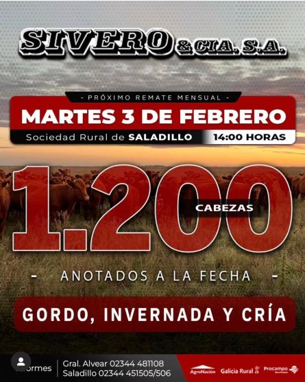 Sivero Sa - Saladillo - Martes 03 de Febrero