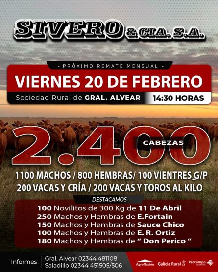 Sivero y Cia - Gral Alvear - Viernes 20 de Febrero