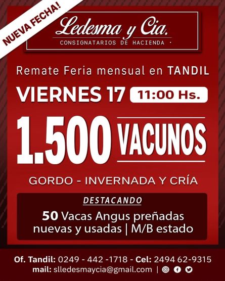 Ledesma y Cia - Tandil - Lunes 13 de Julio