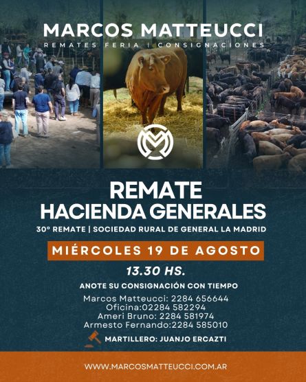 Marcos Mateucci - La Madrid - Miercoles 19 de Julio