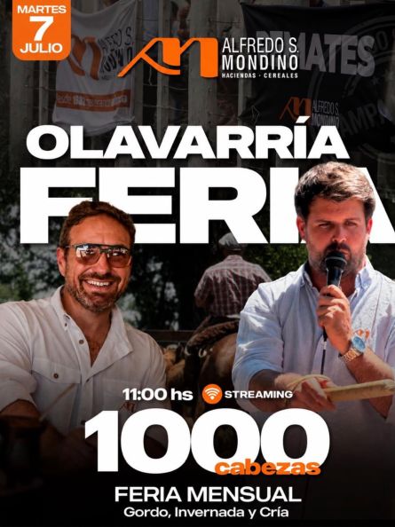 Alfredo S Mondino - Olavarria - Lunes 22 de JUnio