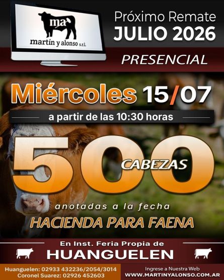Martin y Alonso - Huanguelen - Miercoles 15 de Julio