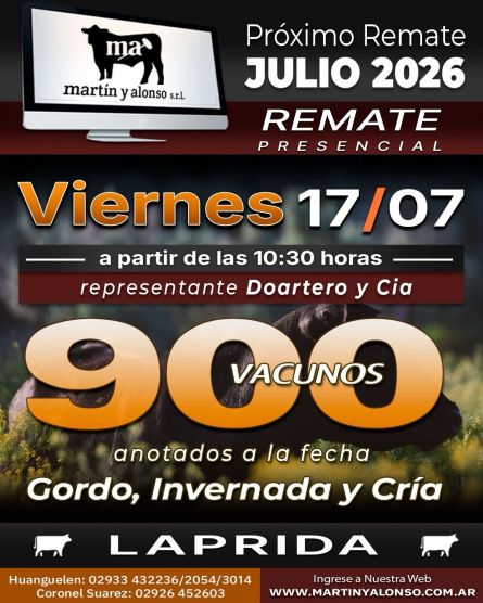 Martin y Alonso - Laprida - Viernes 17 de Julio